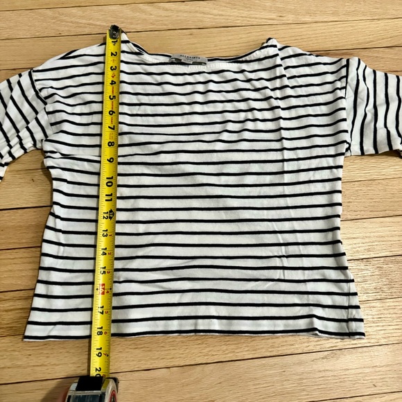 AllSaints striped bell sleeves t-shirt - Picture 6 of 6